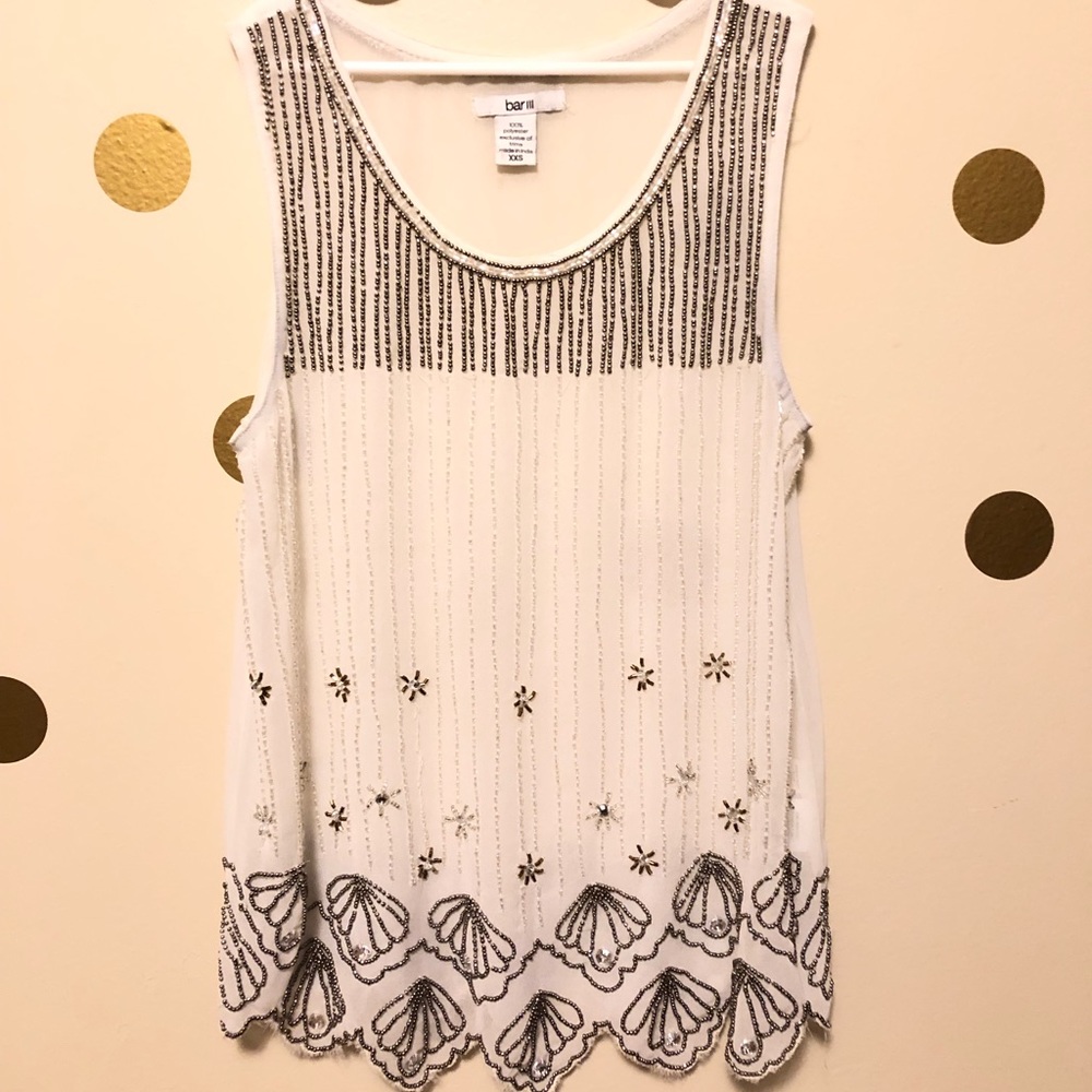 Cute beaded tank top